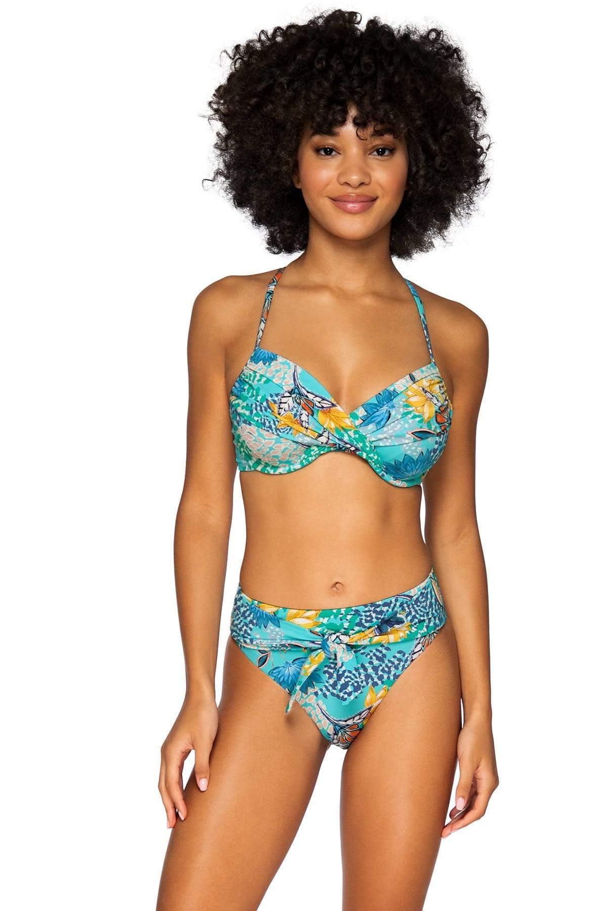 Bestswimwear - Sunsets Aqua Reef Tessa Tie High Rise