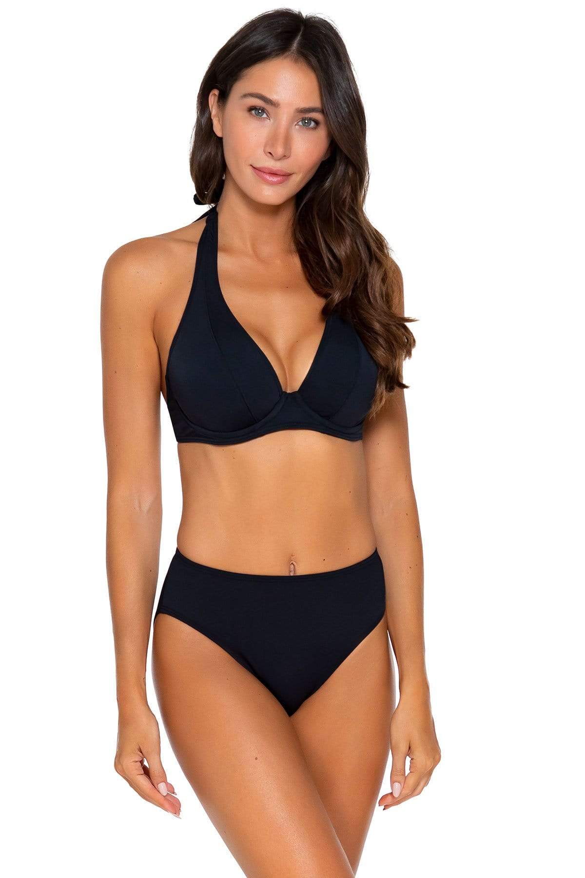 Bestswimwear -  Sunsets Black Basic Bottom