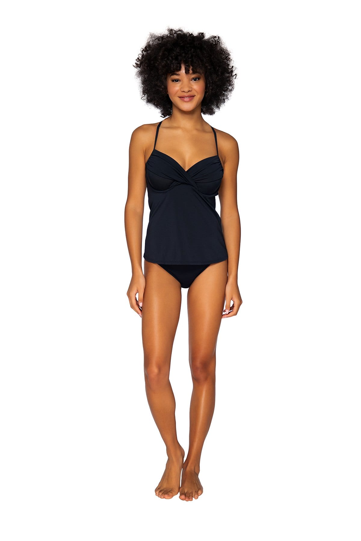 Bestswimwear - Sunsets Black Crossroads Tankini