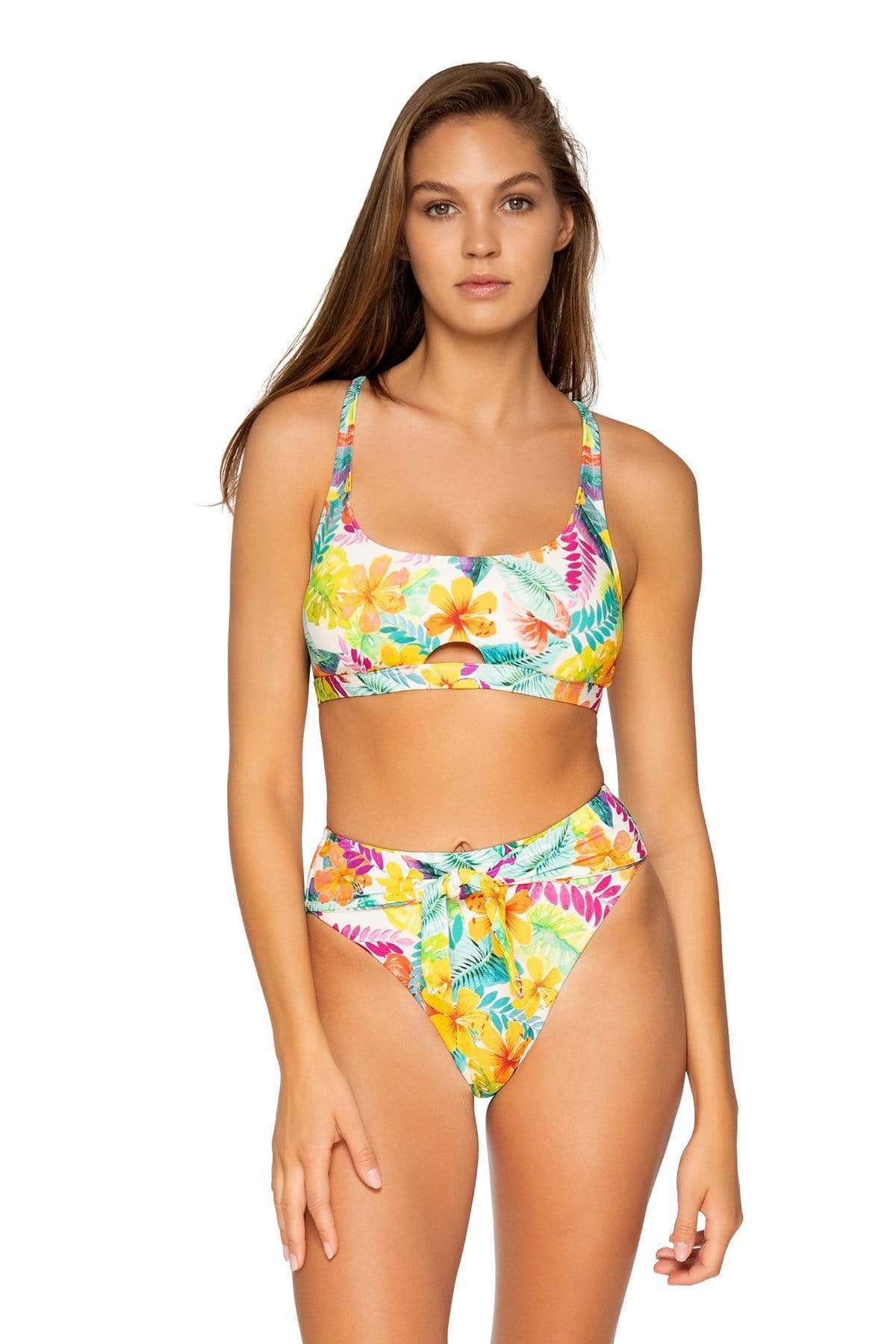 Bestswimwear - Sunsets Tropical Adventure Tessa Tie High Rise