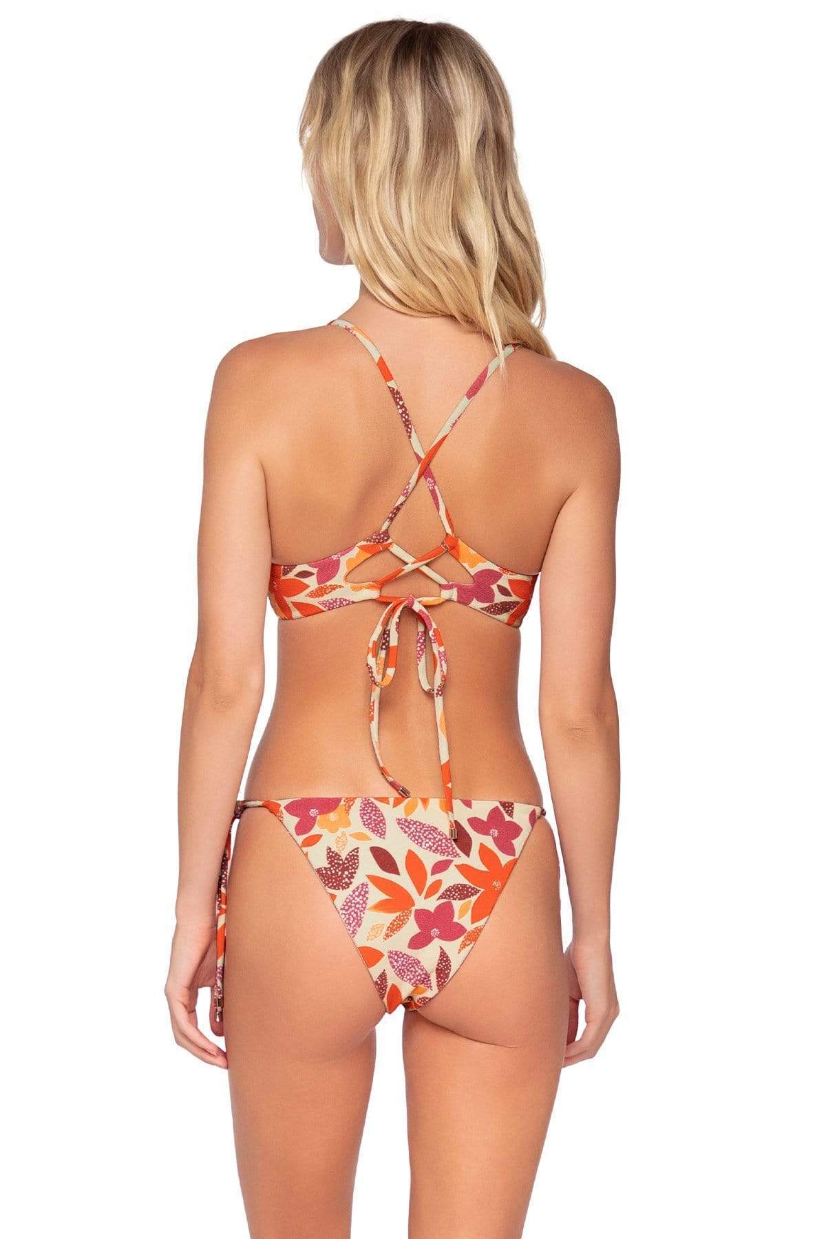 Bestswimwear -  Swim Systems Pressed Petals Holly Tie Side
