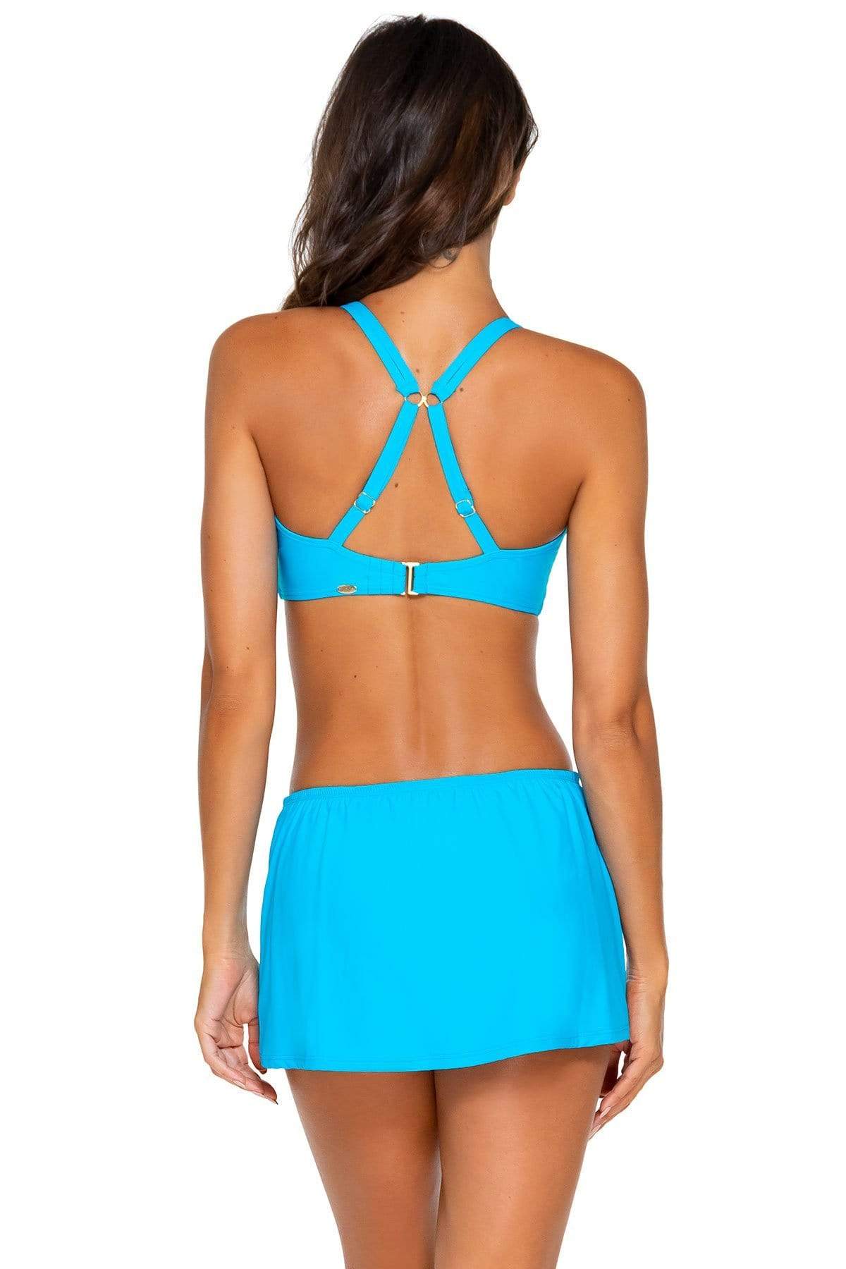 Bestswimwear -  Sunsets Poolside Blue Kokomo Swim Skirt